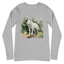 Load image into Gallery viewer, 'Wolf In The Woods' Unisex Long Sleeve Tee