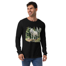 Load image into Gallery viewer, 'Wolf In The Woods' Unisex Long Sleeve Tee
