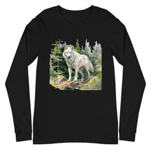Load image into Gallery viewer, 'Wolf In The Woods' Unisex Long Sleeve Tee