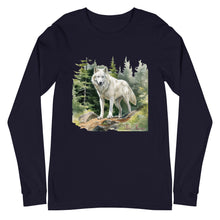 Load image into Gallery viewer, 'Wolf In The Woods' Unisex Long Sleeve Tee