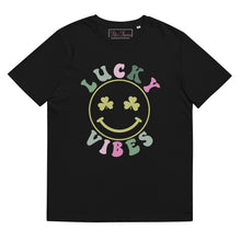 Load image into Gallery viewer, 'Lucky Vibes' Unisex Organic Cotton T-Shirt