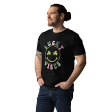 Load image into Gallery viewer, 'Lucky Vibes' Unisex Organic Cotton T-Shirt