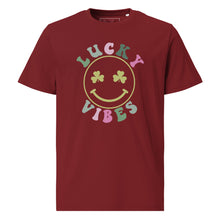 Load image into Gallery viewer, 'Lucky Vibes' Unisex Organic Cotton T-Shirt