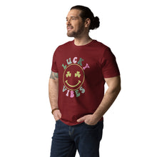 Load image into Gallery viewer, 'Lucky Vibes' Unisex Organic Cotton T-Shirt