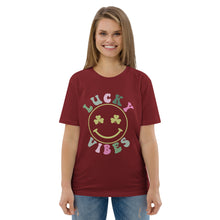 Load image into Gallery viewer, 'Lucky Vibes' Unisex Organic Cotton T-Shirt