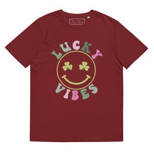 Load image into Gallery viewer, 'Lucky Vibes' Unisex Organic Cotton T-Shirt
