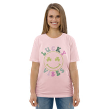 Load image into Gallery viewer, 'Lucky Vibes' Unisex Organic Cotton T-Shirt