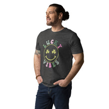 Load image into Gallery viewer, 'Lucky Vibes' Unisex Organic Cotton T-Shirt