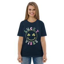 Load image into Gallery viewer, 'Lucky Vibes' Unisex Organic Cotton T-Shirt