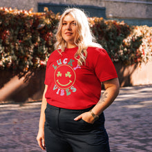 Load image into Gallery viewer, 'Lucky Vibes' Unisex Organic Cotton T-Shirt