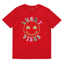 Load image into Gallery viewer, 'Lucky Vibes' Unisex Organic Cotton T-Shirt