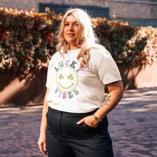 Load image into Gallery viewer, 'Lucky Vibes' Unisex Organic Cotton T-Shirt