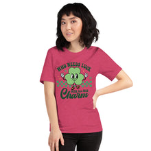 Load image into Gallery viewer, 'Who Needs Luck With All This Charm' Unisex T-Shirt