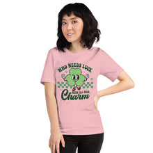 Load image into Gallery viewer, 'Who Needs Luck With All This Charm' Unisex T-Shirt