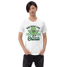 Load image into Gallery viewer, 'Who Needs Luck With All This Charm' Unisex T-Shirt