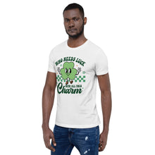Load image into Gallery viewer, 'Who Needs Luck With All This Charm' Unisex T-Shirt