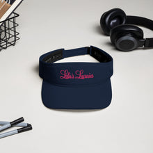 Load image into Gallery viewer, 'Lulu's Luxuries' Pink Stitch Logo Visor