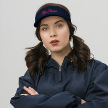 Load image into Gallery viewer, 'Lulu's Luxuries' Pink Stitch Logo Visor