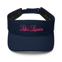 Load image into Gallery viewer, 'Lulu's Luxuries' Pink Stitch Logo Visor