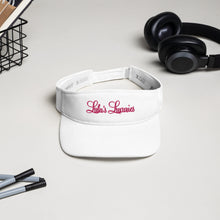 Load image into Gallery viewer, 'Lulu's Luxuries' Pink Stitch Logo Visor