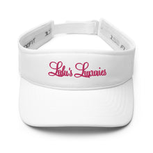 Load image into Gallery viewer, 'Lulu's Luxuries' Pink Stitch Logo Visor
