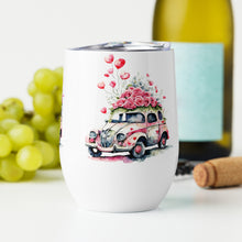Load image into Gallery viewer, 'Heart Balloons Love Car' Wine Tumbler