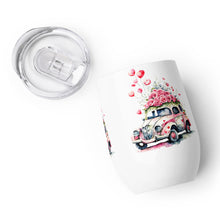 Load image into Gallery viewer, 'Heart Balloons Love Car' Wine Tumbler