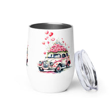 Load image into Gallery viewer, 'Heart Balloons Love Car' Wine Tumbler