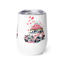 Load image into Gallery viewer, 'Heart Balloons Love Car' Wine Tumbler