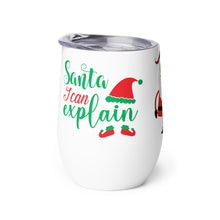 Load image into Gallery viewer, 'Santa, I Can Explain' Wine Tumbler
