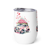 Load image into Gallery viewer, 'Heart Balloons Love Car' Wine Tumbler
