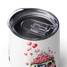 Load image into Gallery viewer, 'Heart Balloons Love Car' Wine Tumbler