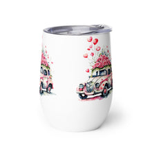 Load image into Gallery viewer, 'Heart Balloons Love Car' Wine Tumbler