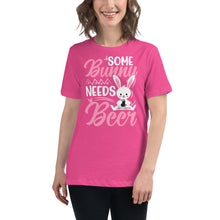 Load image into Gallery viewer, 'Some Bunny Needs Beer' Women's Relaxed T-Shirt