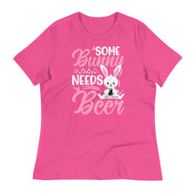 Load image into Gallery viewer, 'Some Bunny Needs Beer' Women's Relaxed T-Shirt