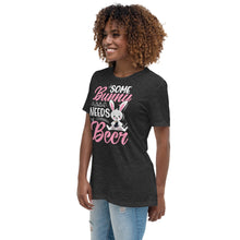 Load image into Gallery viewer, 'Some Bunny Needs Beer' Women's Relaxed T-Shirt