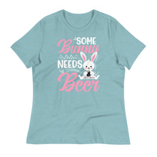 Load image into Gallery viewer, 'Some Bunny Needs Beer' Women's Relaxed T-Shirt