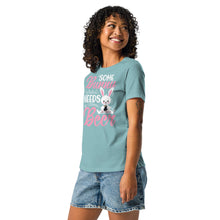 Load image into Gallery viewer, 'Some Bunny Needs Beer' Women's Relaxed T-Shirt