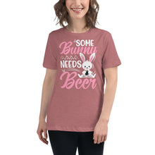 Load image into Gallery viewer, 'Some Bunny Needs Beer' Women's Relaxed T-Shirt