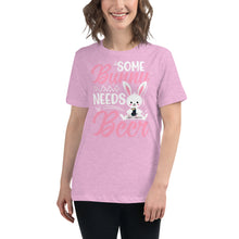 Load image into Gallery viewer, 'Some Bunny Needs Beer' Women's Relaxed T-Shirt
