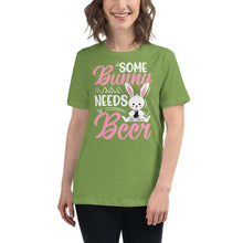 Load image into Gallery viewer, 'Some Bunny Needs Beer' Women's Relaxed T-Shirt