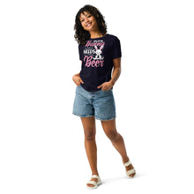 Load image into Gallery viewer, 'Some Bunny Needs Beer' Women's Relaxed T-Shirt