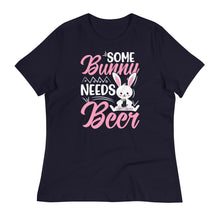 Load image into Gallery viewer, 'Some Bunny Needs Beer' Women's Relaxed T-Shirt