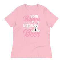 Load image into Gallery viewer, 'Some Bunny Needs Beer' Women's Relaxed T-Shirt