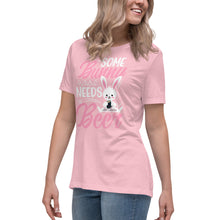 Load image into Gallery viewer, 'Some Bunny Needs Beer' Women's Relaxed T-Shirt
