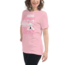 Load image into Gallery viewer, 'Some Bunny Needs Beer' Women's Relaxed T-Shirt