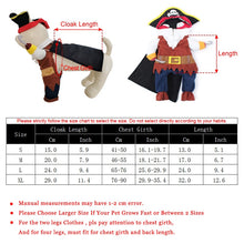Load image into Gallery viewer, Pirate Pet Costume for Halloween