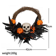 Load image into Gallery viewer, Halloween Autumn Wreath Decoration