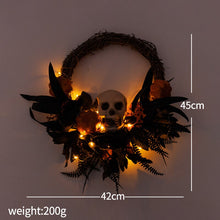 Load image into Gallery viewer, Halloween Autumn Wreath Decoration