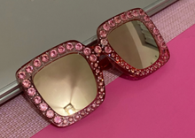 Load image into Gallery viewer, Large Glam Diamond Square Sunglasses - Women's Fashion Sunglasses